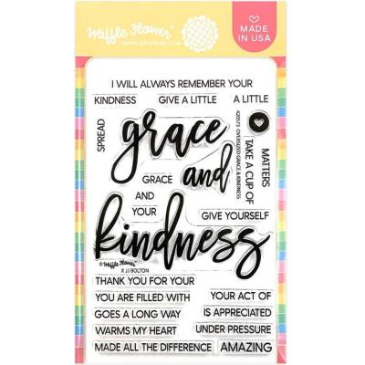 Waffle Flower Clear Stamps - Oversized Grace & Kindness